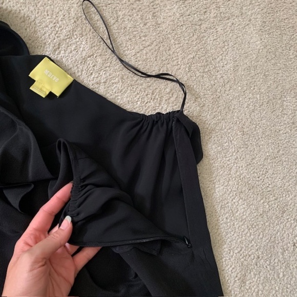 Anthropologie Maeve Silk One Shoulder Shirt - Picture 6 of 10